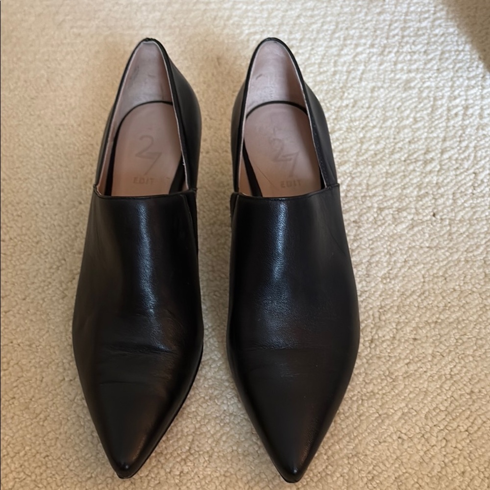 27 EDIT Black Heels Smooth Leather